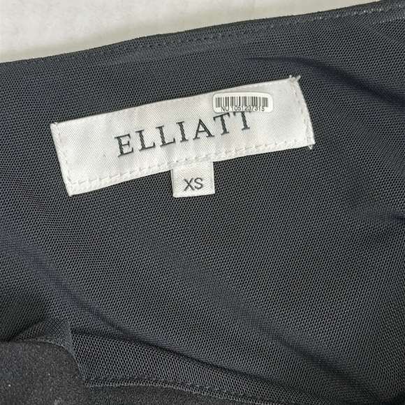 Elliatt Caydence Asymmetrical One Shoulder Puff Sleeve‎ Black Mini Dress Size XS - Picture 8 of 16